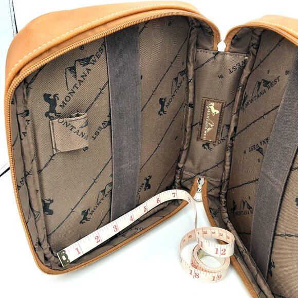 Montana West Western Style Tooled Leather Studded Bible Case Cover - XL - Picture 5 of 6